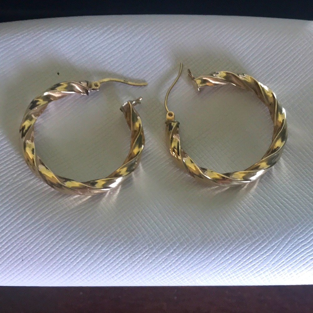 10K gold earrings